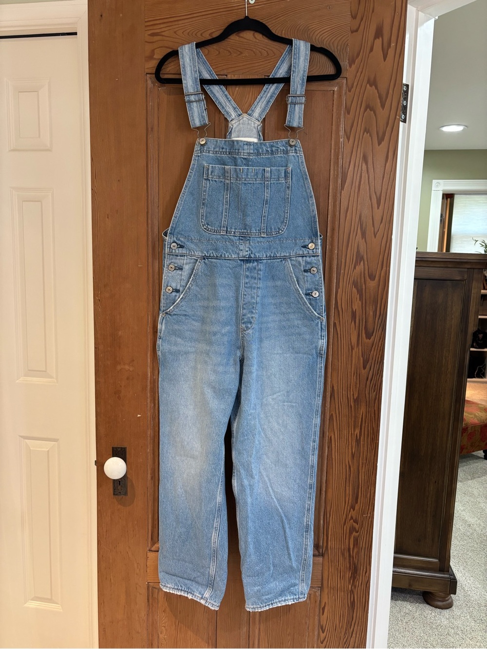 Abercrombie & Fitch Blue Denim Women’s Overalls Size Medium